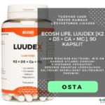 Biotheka_Ecosh Life, LUUDEX [K2 + D3 + CA + MG], 90 kapslit
